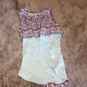 teal ivivva tank top